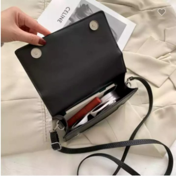 Ladies Small Diamond Lattice Shoulder Bag - Picture 3 of 8